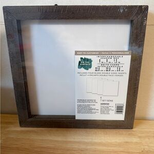 9x9x1.5 Interchangeable Shadow Boxes with 4 blank double-sided inserts